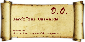 Darázsi Oszvalda névjegykártya